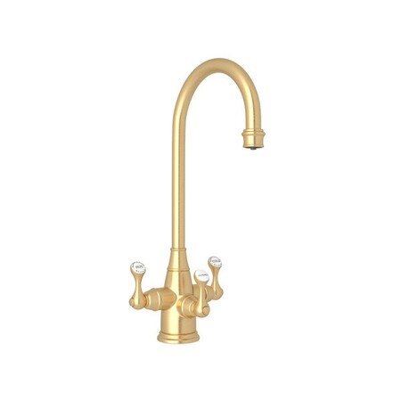 Rohl Georgian Era Three Handle Bar/Food Prep Filter Kitchen Faucet U.1220LS-SEG-2